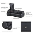 thumbnail image 2 of Graflsoa Vertical Battery Grip for Canon 1300D/1200D/1100D/T6/T5/T3 with Remote Control and Adapter Cable, Black Plastic Design, Compact and Lightweight, 2 of 7