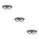 thumbnail image 1 of Wosthever Gafas de natación para niños con caja de almacenamiento Gafas de moda ajustables Gafas antivaho impermeables Competición Negro Negro 3Conjunto, 1 of 6