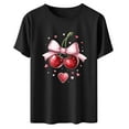 thumbnail image 5 of PNTUTB Fashion Versatile Women's Valentine's Day Print Casual Crew Neck Short Sleeve Comfort Loose T Shirt, 5 of 6