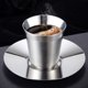 thumbnail image 3 of Tazas de café expreso 304 de 80/160ML, tazas de café de acero inoxidable, leche, agua, bebidas, desayuno, aislamiento, doble pared, textura segura para lavavajillas, 3 of 5