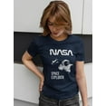 thumbnail image 2 of NASA Nasa Space Explorer Shaped T-Shirt Women -NASA Designs, Female Small, 2 of 4