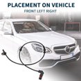thumbnail image 3 of Unique Bargains ABS Wheel Speed Sensor for Mercedes-Benz A-CLASS W169 No.A1695401117 Front Left Right ABS Speed Sensor, 3 of 6