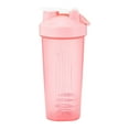 thumbnail image 1 of Coctelera de proteínas, botella de agua con báscula, a prueba de fugas, taza mezcladora para gimnasio, rosa, rojo y rojo, 1 of 7
