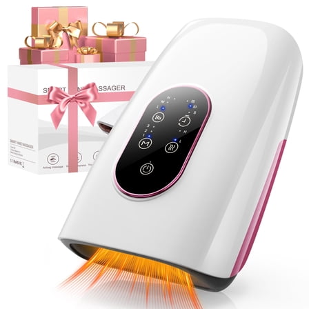 Hand Massager for Arthritis and Carpal Tunnel Relief, Msake Touchscreen Cordless Hand Massager with Heat, 3 Massage Modes, 3 Pressure Modes, Gifts for Women/Men