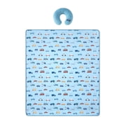 Little Nest Cars Toddler Neck Pillow and Blanket, 2-Piece Set, 40"x50"