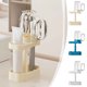 thumbnail image 1 of Organizador de estantería para vasos de cepillo de dientes y enjuagues bucales | Soporte de plástico desmontable, diseño de drenaje, accesorio de encimera para el baño, soporte estable, para varios, 1 of 6