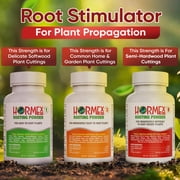 Hormex Rooting Powder Pack #1,3,8 - Root Hormone & Stimulator for Softwood to Semi-Hardwood Plant