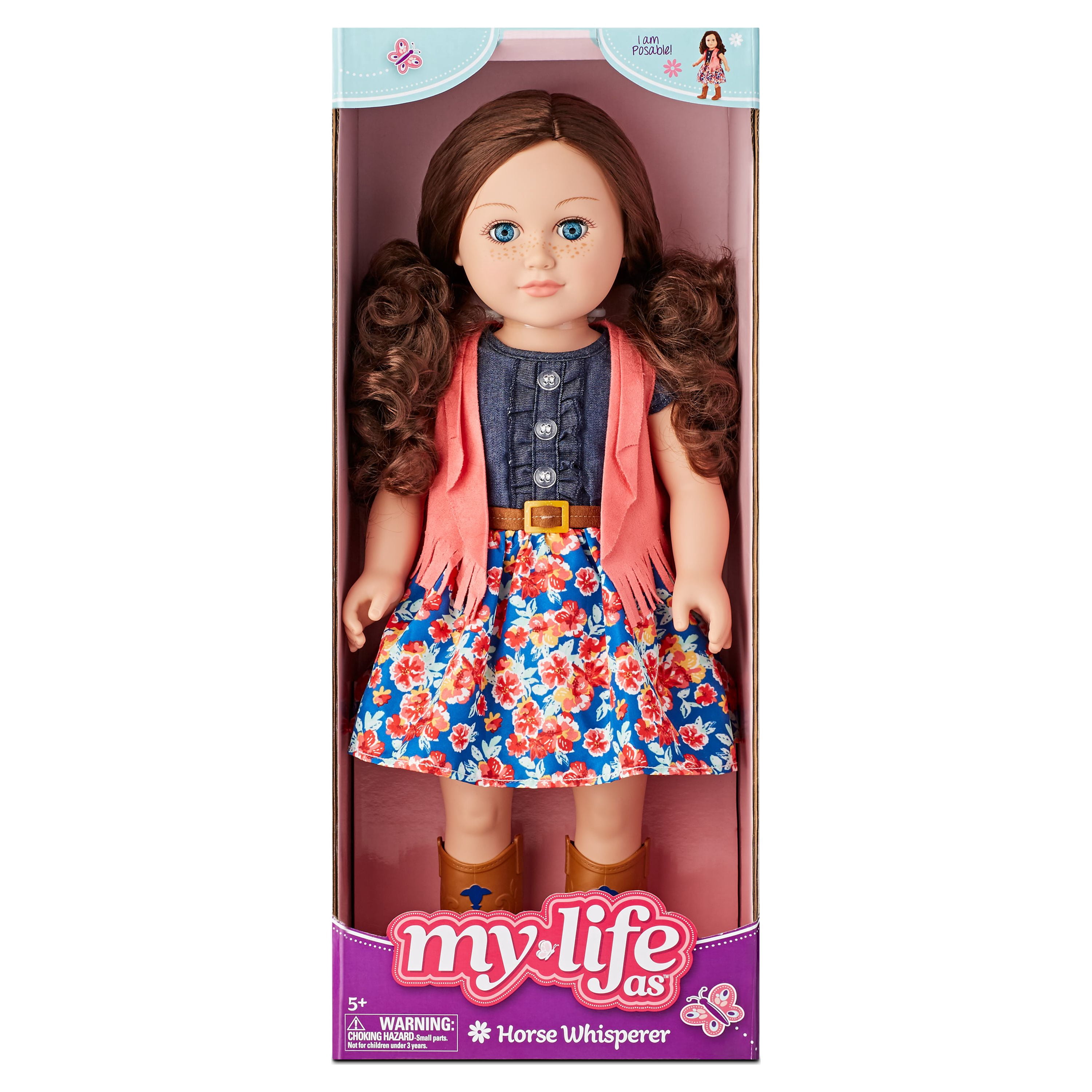 My Life As 18" Poseable Horse Whisperer Brunette Hair Doll Playset