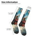 thumbnail image 2 of Balery Beautiful Red Train Hot Air Balloon Calcetines novedosos Calcetines deportivos Calcetines hasta la rodilla Calcetines de algodón Calcetines originales y geniales, 2 of 6