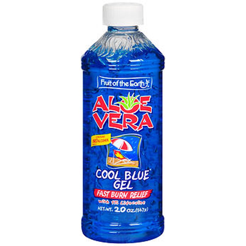 Fruit of the Earth Aloe Vera Cool Blue Gel Burn Relief, 20 Oz