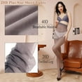 thumbnail image 4 of HAHDAXIA 3 Paires de Collants pour Femmes 20D Pantyhose Taille Gainante Orteils Renforcés Invisibles, 4 of 6