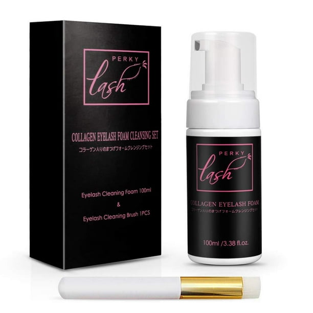 Eyelash Extension Shampoo + Brush / 100ml / Eyelid Foaming Cleanser
