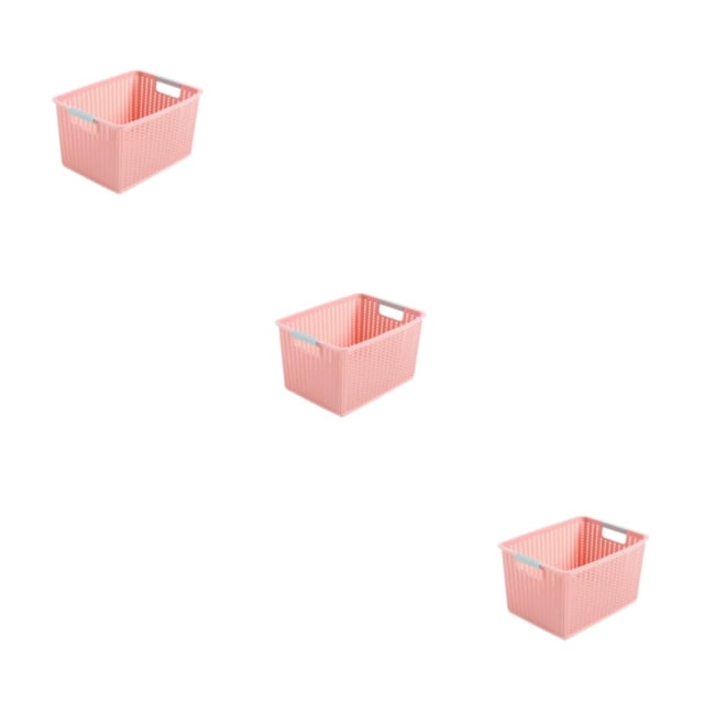 Inteprter Cesta de almacenamiento de plástico - Organizador de ahorro de espacio para dormitorio o cualquier habitación hecha de plástico Type1 NO1