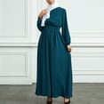 thumbnail image 4 of Robes Musulmanes à Couverture Complète pour Femmes Abaya Fluide Islamique Robe de Prière de Dubaï Robe de Couleur Unie Longue Robe Maxi, 4 of 7