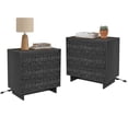 thumbnail image 4 of S-HOME 26.5" Modern Nightstand with Charging Station, 3 Drawers Wooden Bedroom End Table, 4 of 9