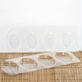 thumbnail image 2 of Efavormart 60 Pcs  - Clear 9.5" x 3.75" Versatile Quadruple Oval Disposable Plastic Dessert Plate, 2 of 5