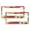 Pattern-232, variant on 2 Pcs Set Rainbow Puristic License Plate Frame Watercolor Rainbow Striped Art Auto Car Accessories Tag Aluminum 2 Round Holes for Women