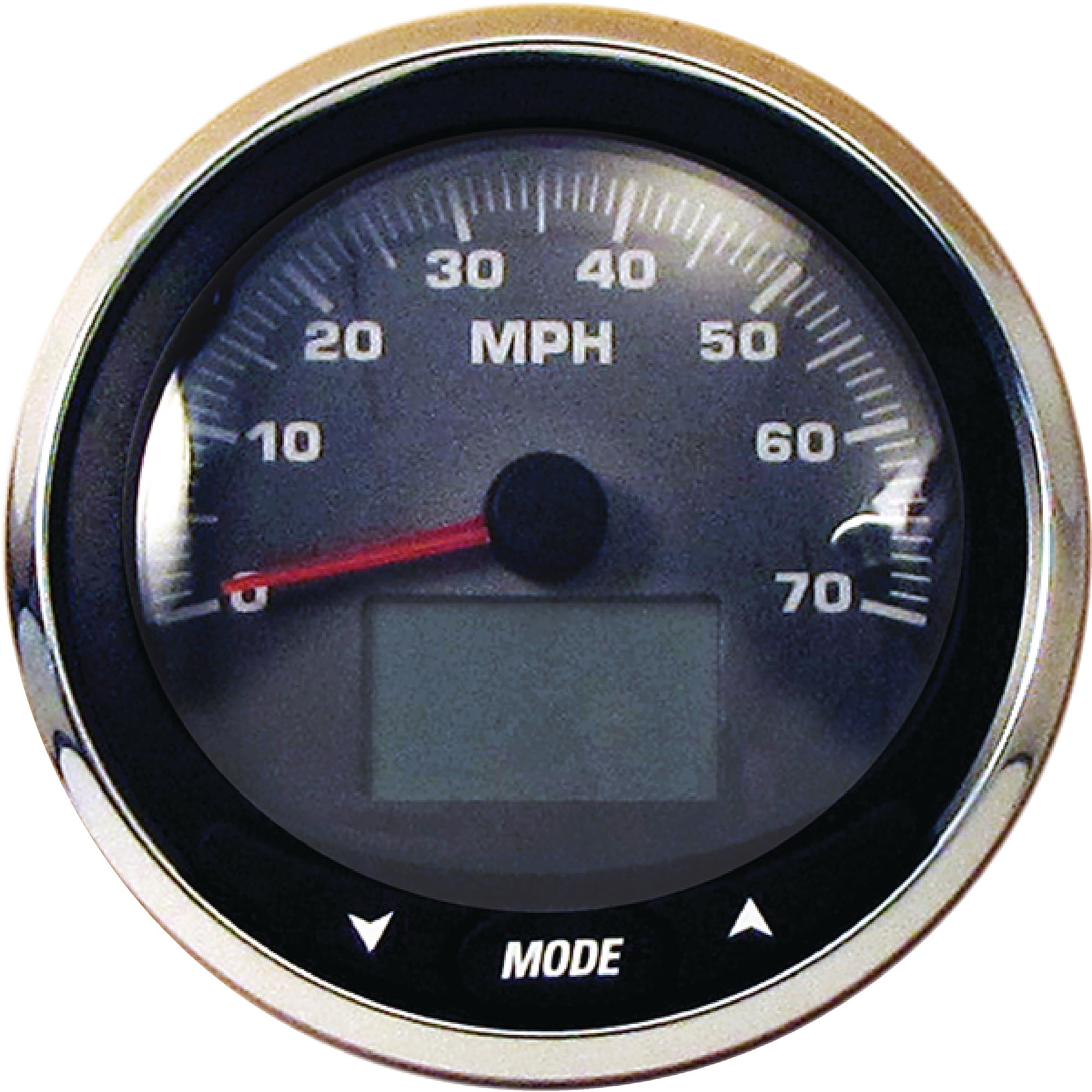 Faria Digital Gray Fade 5" Gauge, 70 MPH Speedometer, MG3000, Depth