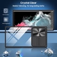 thumbnail image 2 of Compatible with Samsung Galaxy S22 Ultra Case with Built-in Screen Protector, Soft TPU Bumper Case for Samsung S22 Ultra Clear Phone Case Shockproof Anti-Scratch Transparent Cases (Black), 2 of 12