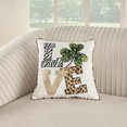 thumbnail image 4 of Mina Victory Holiday Pillows Shamrock Love Leopar Multicolor 16" x 16" Throw Pillow, 4 of 5