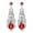 Red, variant on QIQUWOHUL Fashionable Exaggerated Design Sparkling Rhinestone Earrings