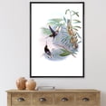 thumbnail image 2 of Designart 'Ancient Hummingbird On A Branch' Traditional Framed Canvas Wall Art Print, 2 of 5