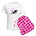 thumbnail image 5 of CafePress - Ask Me About My Lashes Pajamas - Women's Short Sleeve Print T-Shirt and Pants Light Cotton Pajama Set, 5 of 7