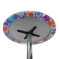 thumbnail image 7 of SEANATIVE 2 Pieces Round Table Covers with Elastic Edged 24 x 24 Inch Cocktail Tablecloths Decorative High Top Table Cloth Table Decorations for Banquets Celebrations, Boho Flower Pattern, 7 of 7