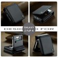 thumbnail image 7 of SaniMore for Samsung Galaxy Z Flip 4 Wallet Case, RFID Blocking PU Leather Kickstand Credit Slots Flip Folio Protective Case, Double Magnetic Clasp Durable Shockproof Cover for Z Flip 4, Black, 7 of 7
