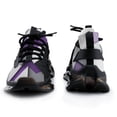 thumbnail image 3 of Purple Black Grey Abstract Walking Shoes for Men Woman Lightweight Tennis Fashion Elastic Sports Shoes Cushion Basketball Shoes, 3 of 7