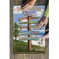 thumbnail image 3 of Brigantine Beach, New Jersey, Destinations Signpost (19x27 inches, Premium 500 Piece Jigsaw Puzzle for Adults and Family, Made in USA), 3 of 4