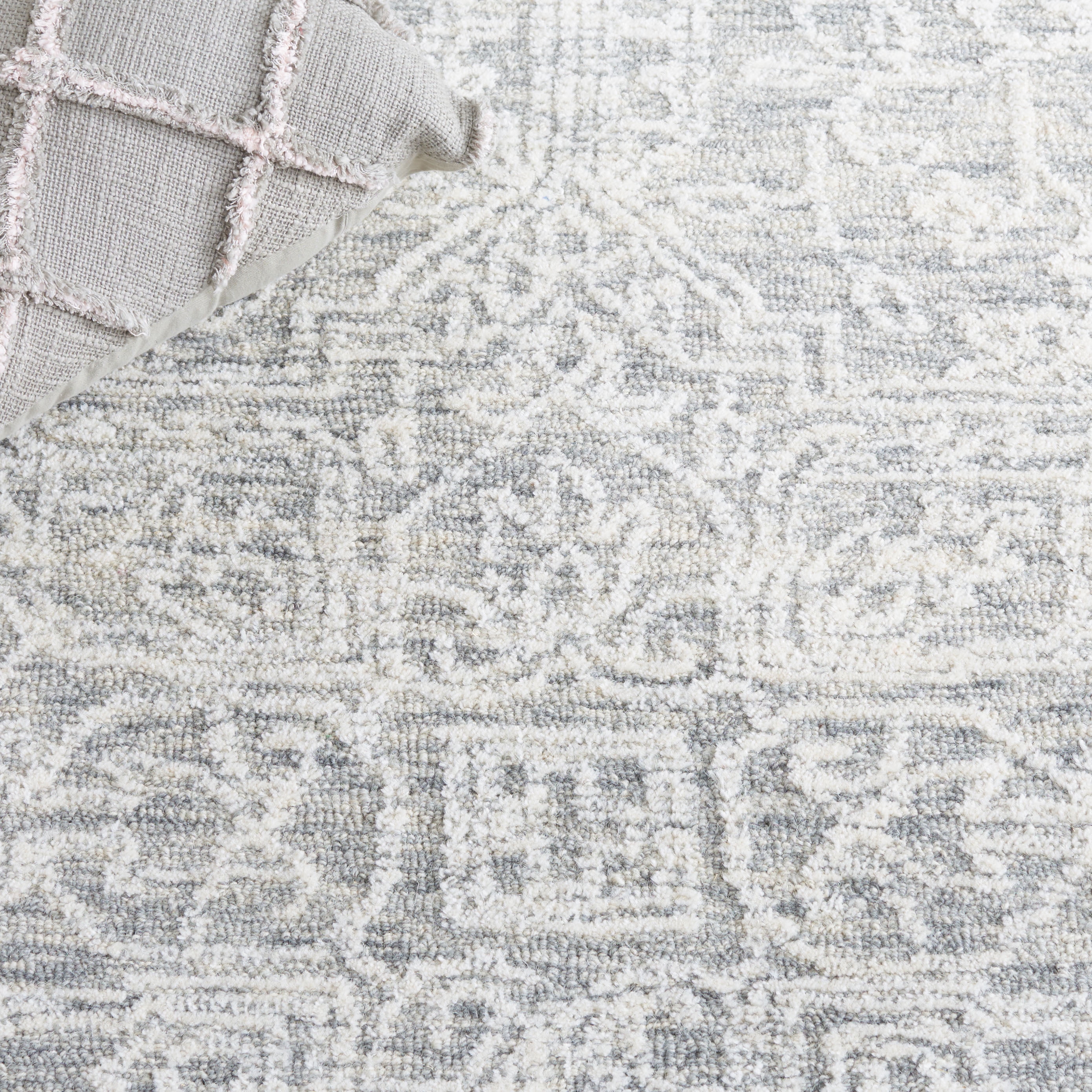 SAFAVIEH Ebony Ainslee Traditional Area Rug, Ivory/Grey, 8' x 10'