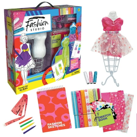Creativity for Kids Fashion Studio Kit - Designed By You Fashion Designer Craft Set, 50+ Pieces, Ages 9+