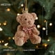 thumbnail image 3 of Artesanías Decorativas Osito de peluche pequeño, adorno navideño, marrón, suave, para decorar el árbol o colgar en el coche, 10,5 x 7,5 x 6,5 cm, 1 unidad JASKFLY, 3 of 5