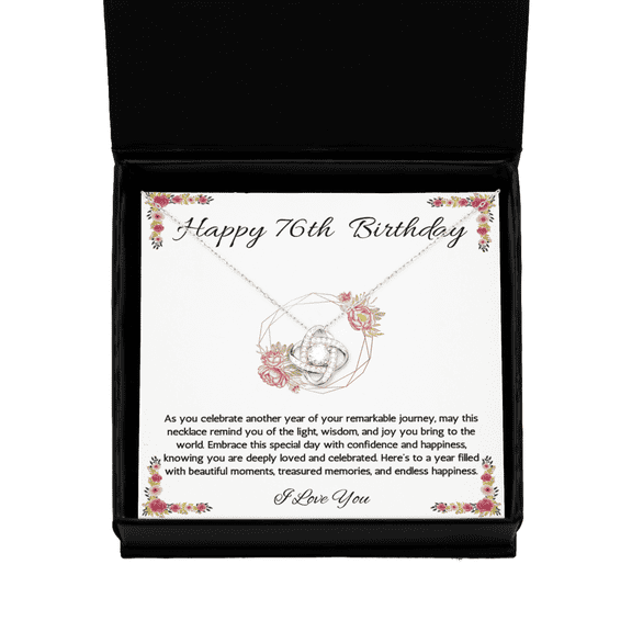 76th Birthday Gift Necklace, 76th Birthday Jewelry, Turning 76, necklace For Wife, Grandma, Mom, Woman, Birthday Gift Necklace For 76 Year Old