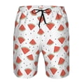 thumbnail image 4 of Naloa Hand Drawn Watermelon Men's Beach Shorts, Surfing shorts, Swim trunks, Quick Dry Swim Trunks for Surfing Beach Fun - Small, 4 of 9