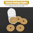 thumbnail image 2 of HLONK 5Pcs 60mm Steel Rotary Cutter Blades Multipurpose Incisive Fabric Cutting Blades Portable Wide Compatibility Replacement Rotary Blades for Quilting Sewing, 2 of 11