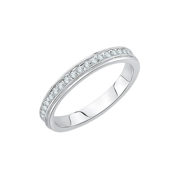 Diamond Wedding Band in Sterling Silver (1/5 cttw) (I-Color, SI3-I1 Clarity)