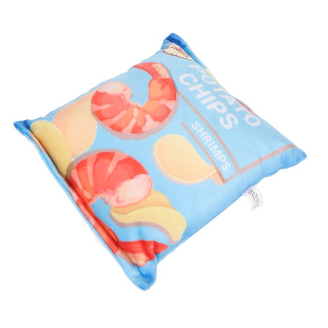 Potato Chips Plush Dog Toy Squeaky Interactive Dog Toys Built In Rattling Paper Bite Squeaky Snack Bag Dog Toy For Puppy