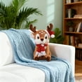 thumbnail image 4 of The Big Save karymi Christmas Deer Plush Doll with Scarf Soft Stuffed Animal Toy Festive Holiday Gift for Children Bedroom Decor 9 Inch Funny Christmas Gifts Winter Savings up to 90% off, 4 of 6
