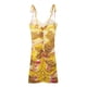 thumbnail image 4 of HH TRAF Vestido corto femenino de verano con estampado de lunares, cuello en V, sin mangas, con lazo, espalda descubierta, informal, plisado, 4 of 5
