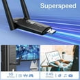 thumbnail image 3 of Maxfavor USB WiFi Adapter, 1300Mbps Long Range AC1300 Dual Band 5G/2.4G 3.0 Wireless Network Adapter Antennas, 3 of 7