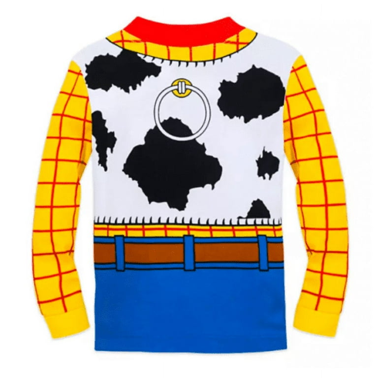 Disney Kids Cotton Toy Story Woody Pajamas, Multicolor