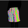 thumbnail image 2 of Rainbow Reflective Shorts Pants Men Fluorescent Trousers Gray Size XXL, 2 of 5