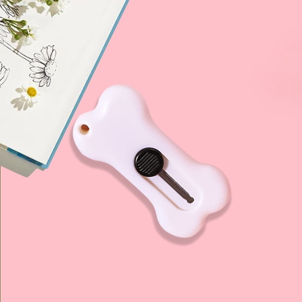 Mini navaja retráctil para uso general, cortador de caja, abrecartas, navajas de bolsillo, coloridas mini diapositivas abiertas para letras, caja pequeña, apertura, corte de papel, manualidades (Cloud