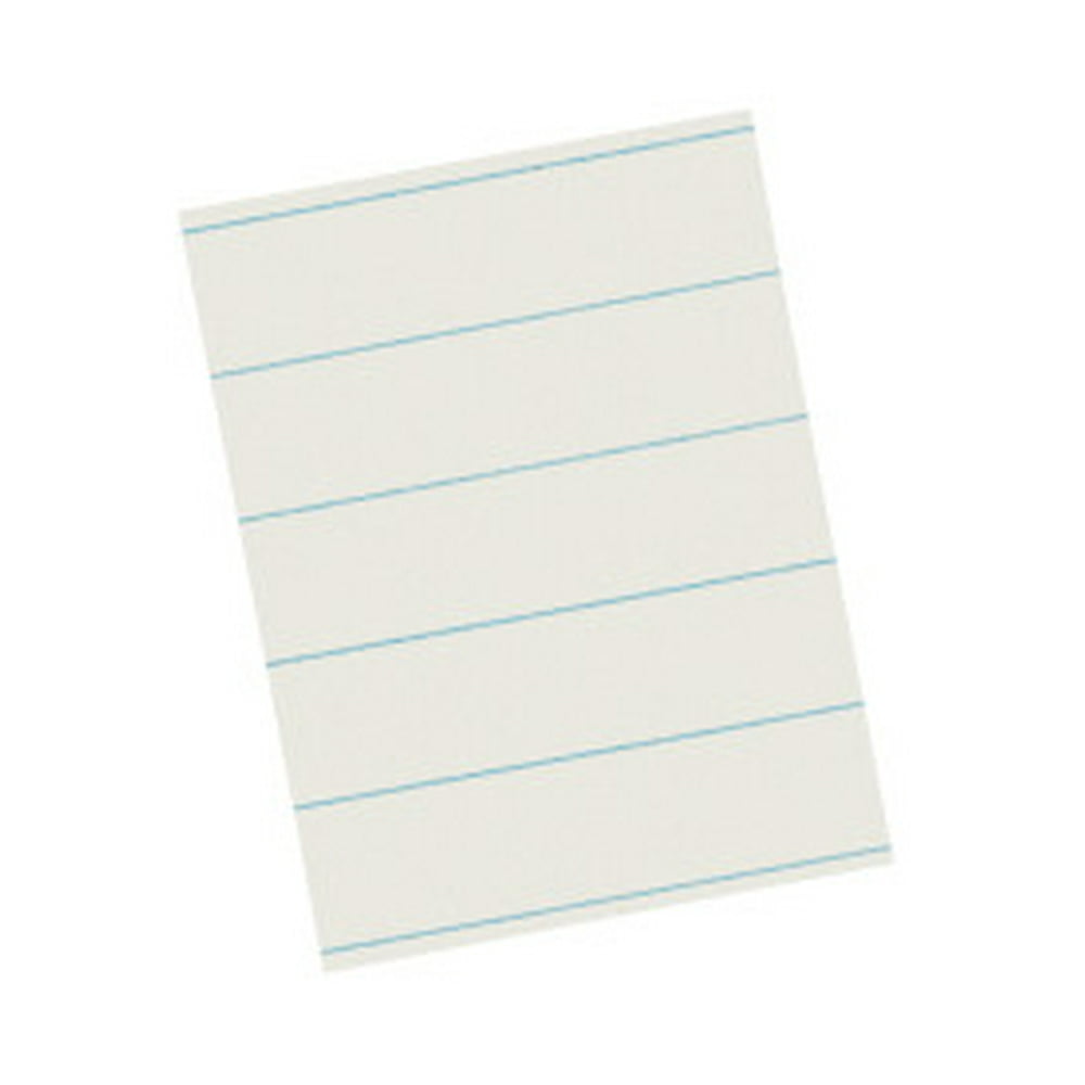 Pacon Newsprint Handwriting Paper, White, 3/8" Ruled, 8.5" x 11", 500