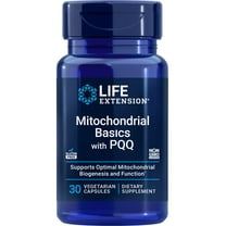 Life Extension Mitochondrial Basics with PQQ - 3 nutrients for cellular energy in one - Gluten-Free, Non-GMO - 30 Vegetarian Capsules