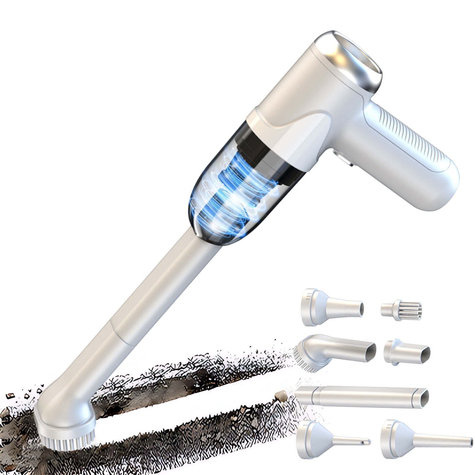COM1950s Wireless Car Vacuum Cleaner Car Special Car Vacuum Cleaner High-Power Wireless Handheld Household Mini Blowing and Sucking One Vacuum Cleaner Car Vacuum High Power Car Handheld Vacuum Cleaner