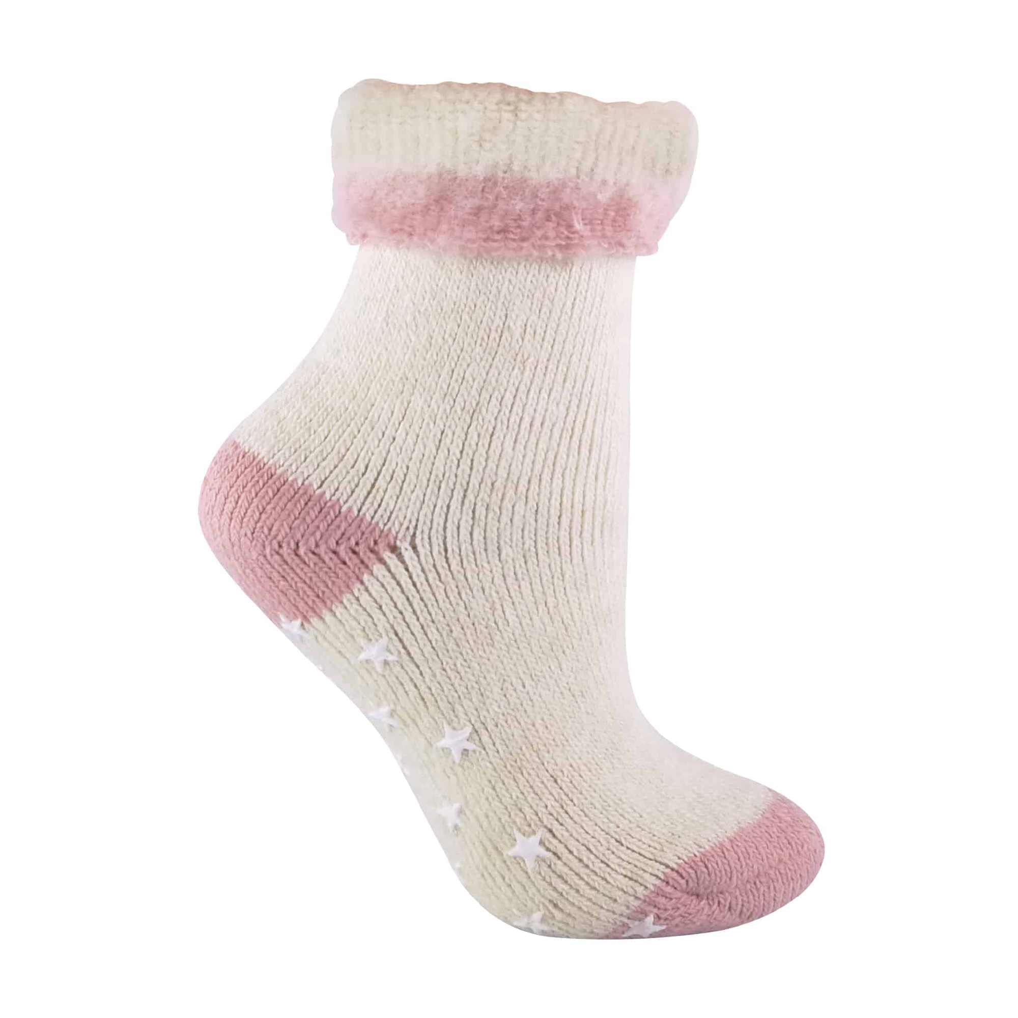 Sock Snob Ladies Alpaca Wool Blend Thermal Slipper Bed Socks with Grippers