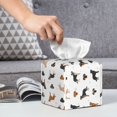 thumbnail image 6 of Kdxio Labrador Retriever Dog Print Tissue Box Cover,Square Decorative PU Leather Facial Paper Case Organizer Holder Dispenser for Bathroom,Night Stands,Desk,Car 5.2''X5.2''X5.2'', 6 of 8